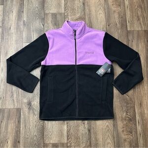 Vision Street Wear Fleece Zip Up jacket Sweater purple black Men’s size M
